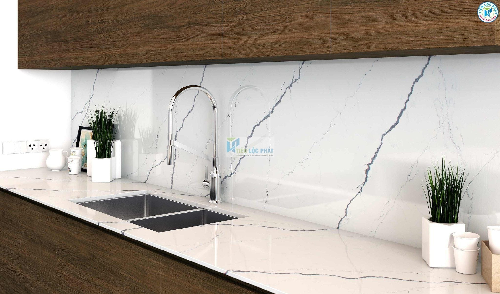 Những lợi ích khi sử dụng đá hoa cương ốp mặt bếp