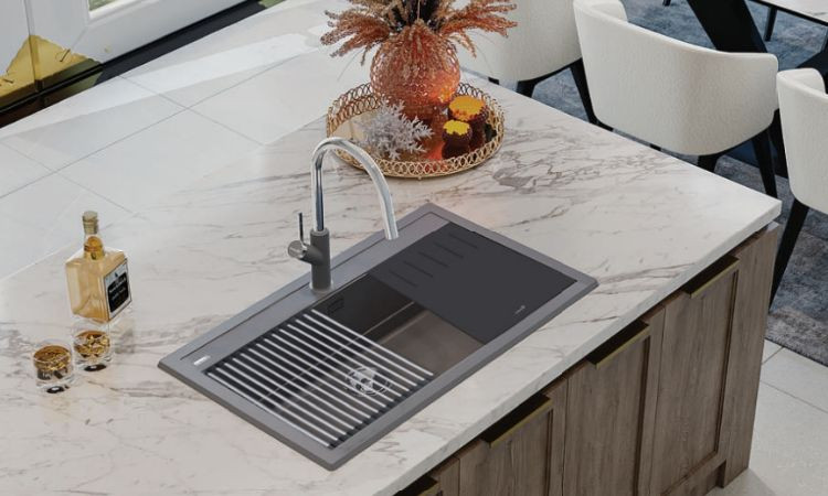 bồn rửa chén bằng đá hoa cương