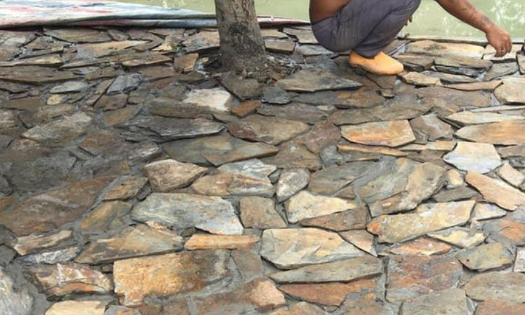 Quy trình lát đá rối sân vườn