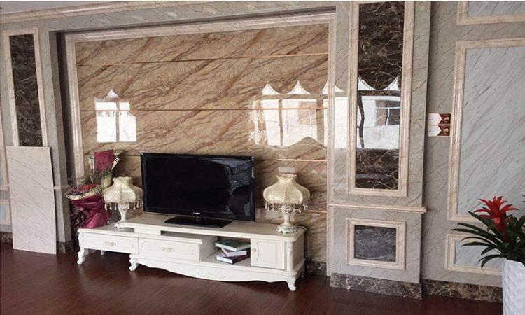 báo giá đá hoa cương ốp tường phòng khách