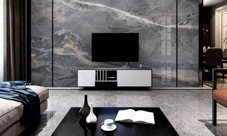 đá hoa cương ốp tường phòng khách