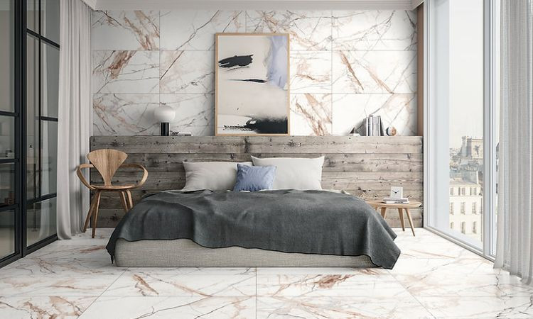 ốp tường đá phòng ngủ
