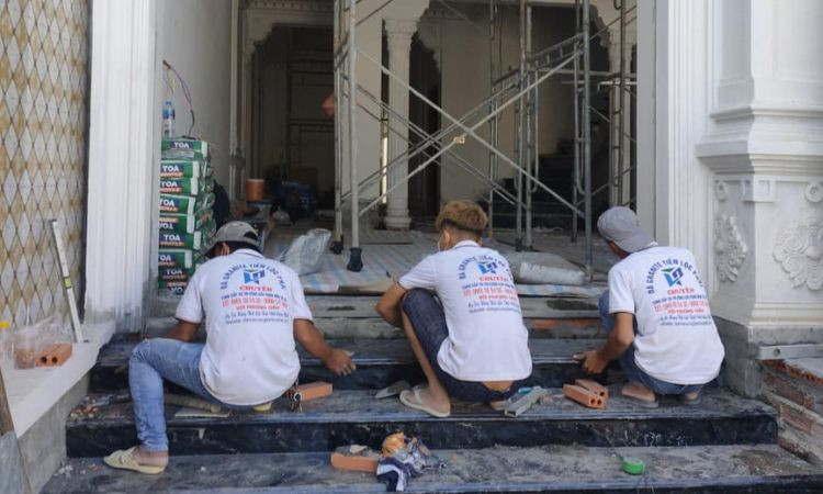 thi công đá hoa cương Bình Dương