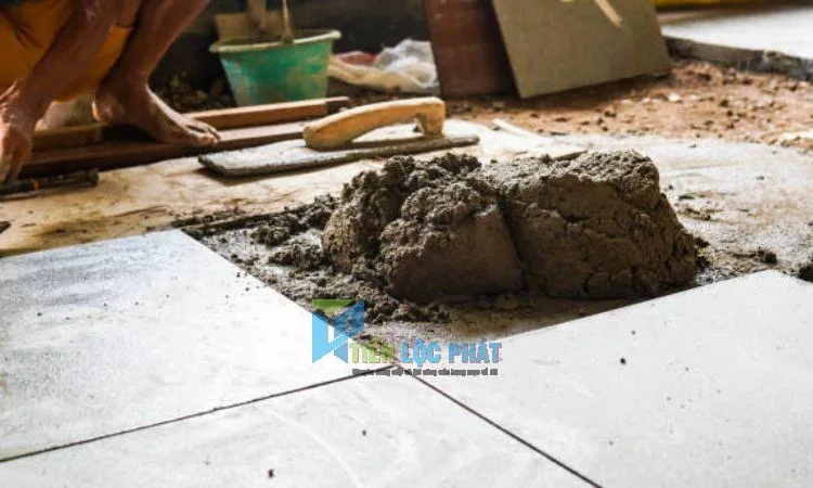 Lát gạch nền cần bao nhiêu xi măng?