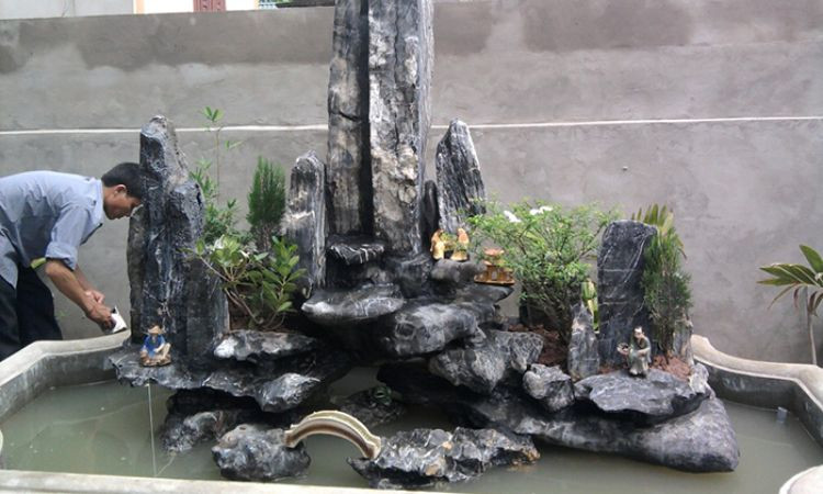 Tiểu cảnh non bộ đơn giản