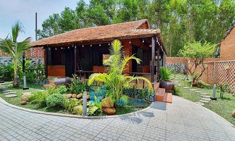 Thiết kế sân vườn đẹp đơn giản cho nhà ở nông thôn