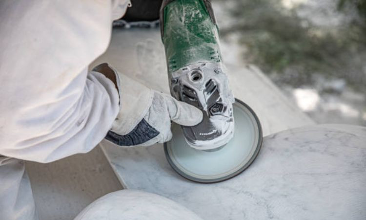 cách đánh bóng mặt đá nhân tạo