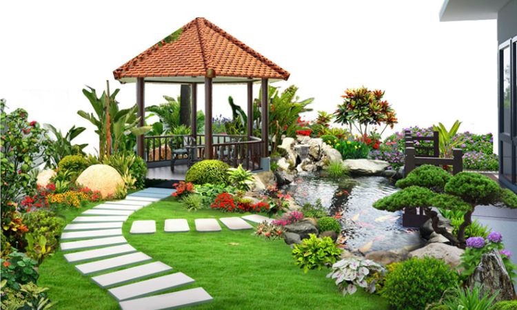 cảnh quan sân vườn