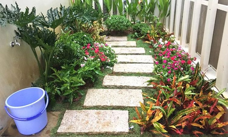 sân vườn nhỏ trước nhà cấp 4