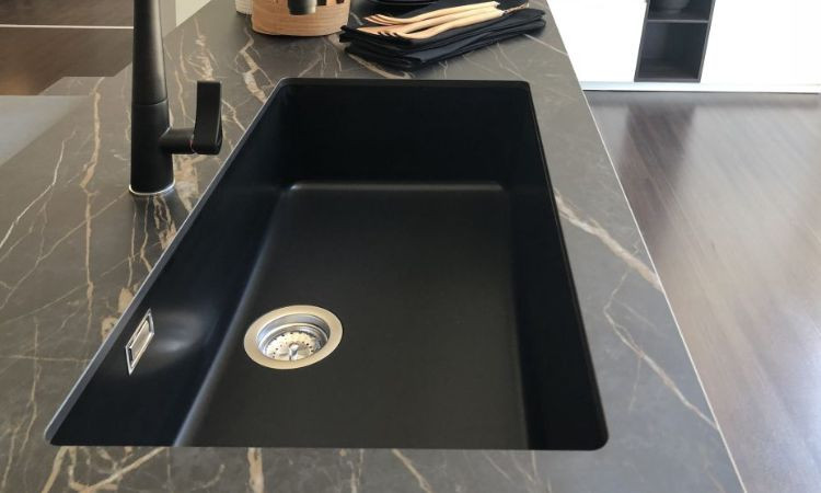 Bồn rửa chén đá nhân tạo chữ nhật 1 ngăn Dekton Laurent
