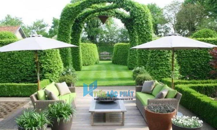Sân vườn hiện đại Châu Âu