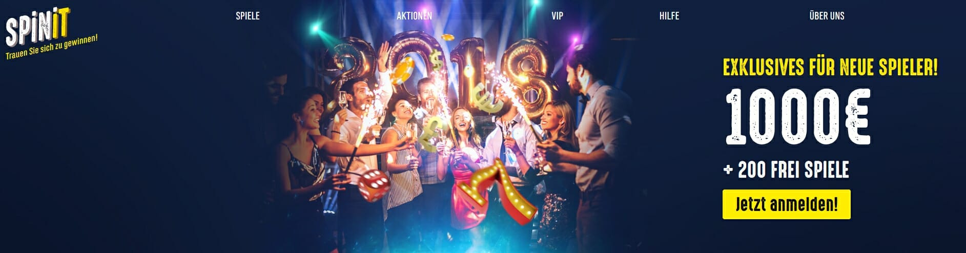 Spinit Casino Test 2025: 1.000€ Bonus + 200 Freispiele!