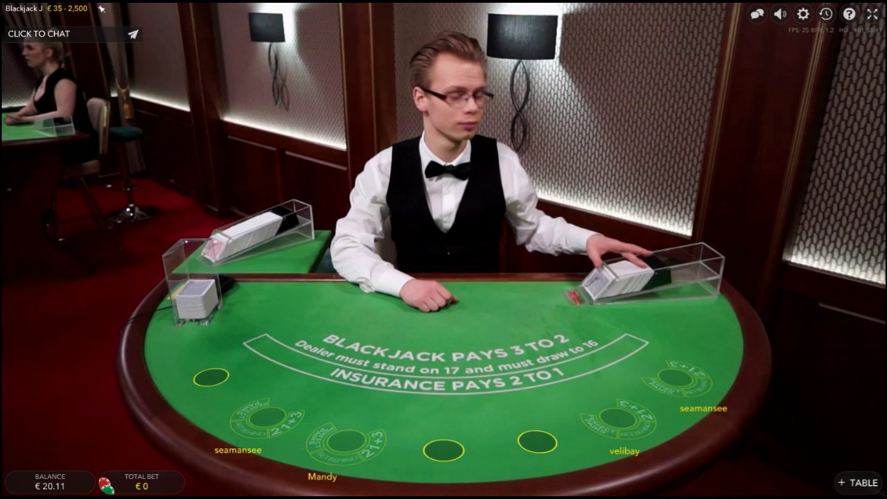 Live Blackjack Casino Game by Evolution - YouTube