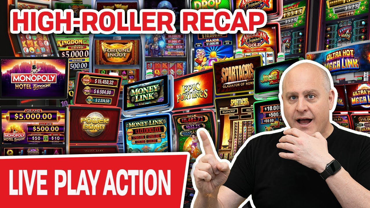 🔴 High-Roller SLOT TOURNAMENT Recap More Huge LIVE Slot Action @ Cosmo ...
