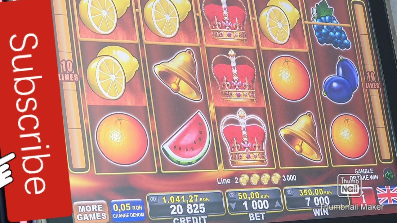 SHINING CROWN FRUITS SLOT MACHINE MIZE 1000, 50 RON - APARATE PĂCĂNELE ...