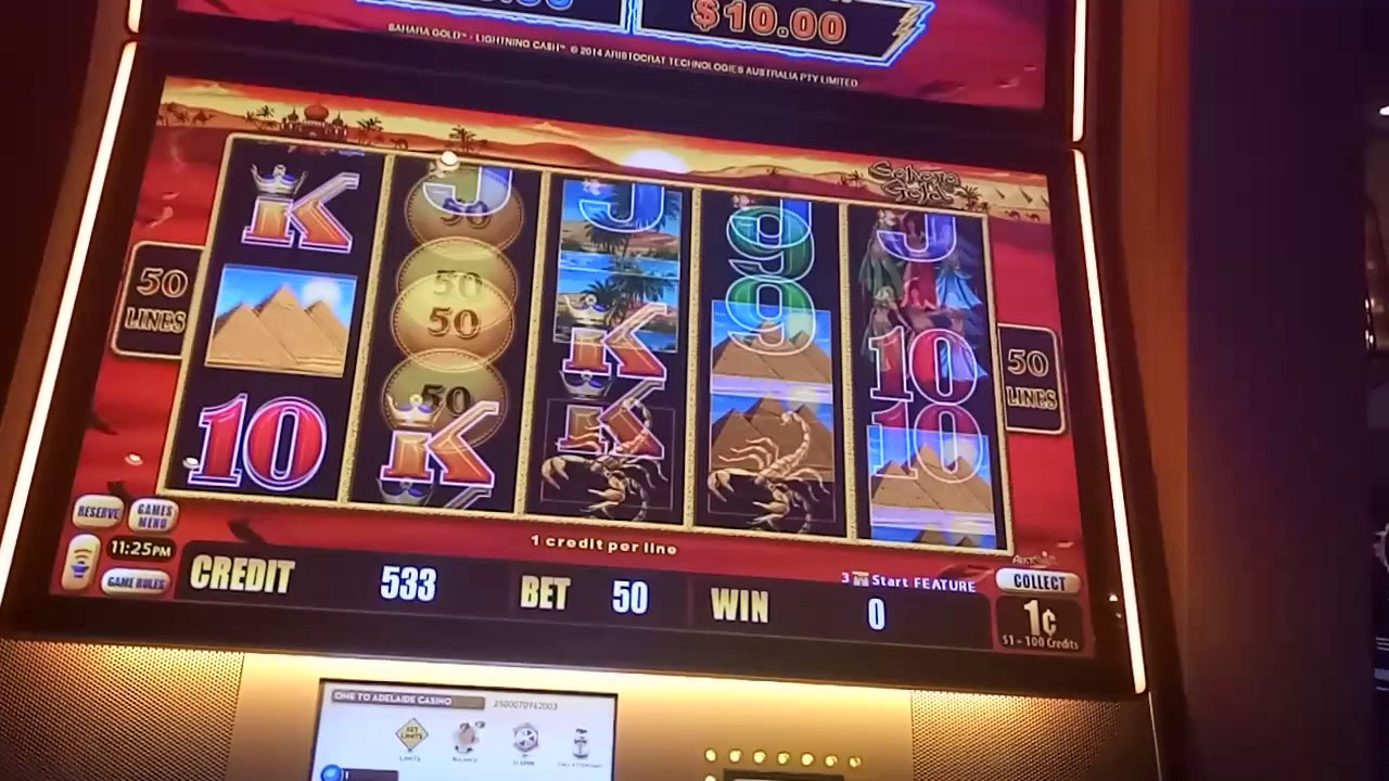 Sahara Gold *Hold And Spin* Bonus Win - AussieLowRoller - YouTube