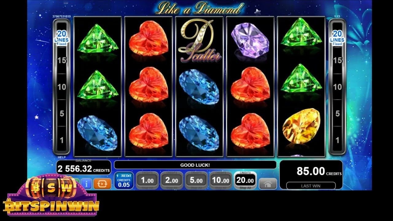 Like a Diamond Slot Game I Vegas7games I TRY MAX BET - YouTube