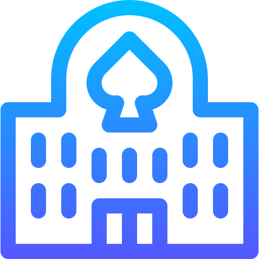 Casino Basic Gradient Lineal color icon