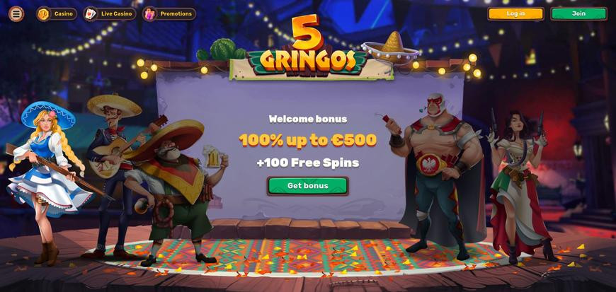 5 Gringos anmeldelse ️ Mexico kommer til dig » Spil uden om ROFUS & NemID