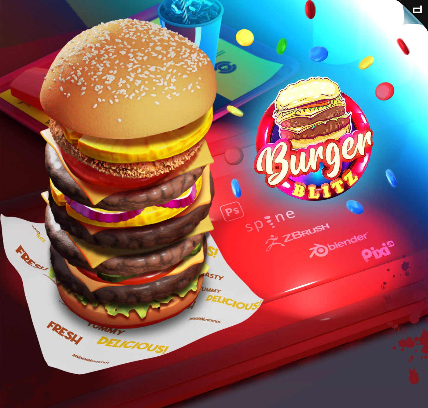 Burger Blitz | Slot Game (2019) :: Behance