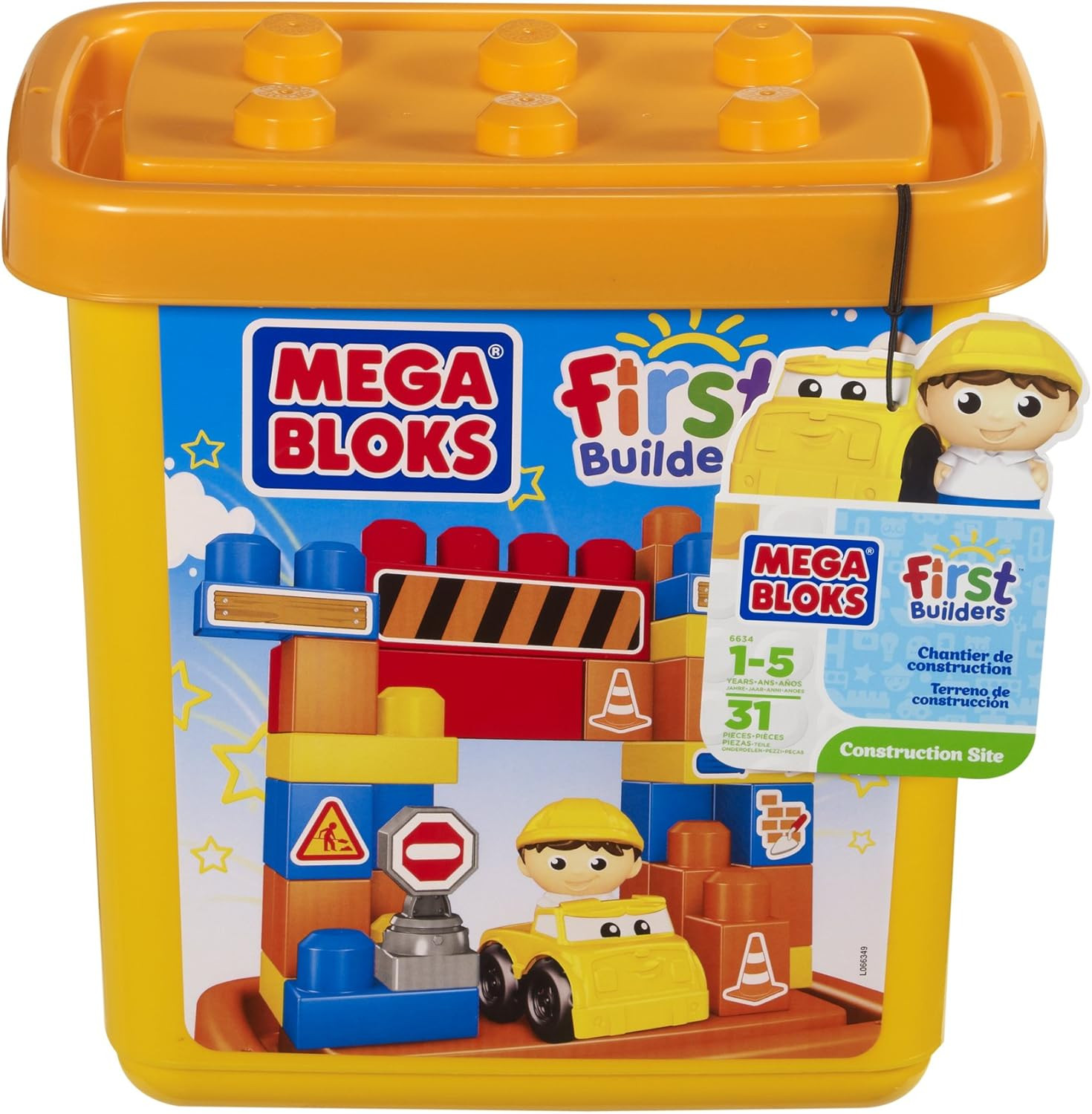 Mega Bloks Construction Site Building Block Bucket : Amazon.co.uk: Toys ...