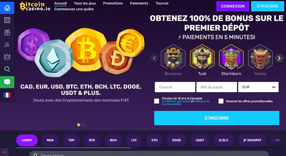 Bitcoin Casino | Avis 2022 | 25 Free Spins gratuits à l'inscription ...