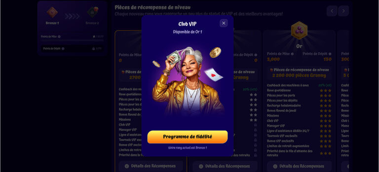Casino SpinGranny - Profitez d'un bonus Ladder de 4 500