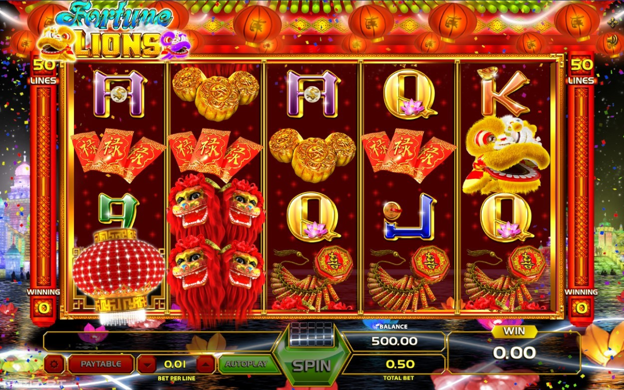 Fortune Lions by GameArt Demo Play Free Slot Game