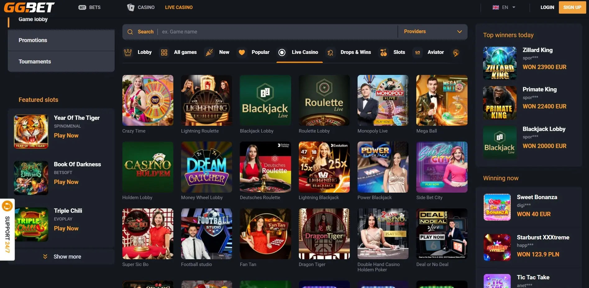 GGBet Casino Review » Claim Up To €4500 + 275 FS (2026)