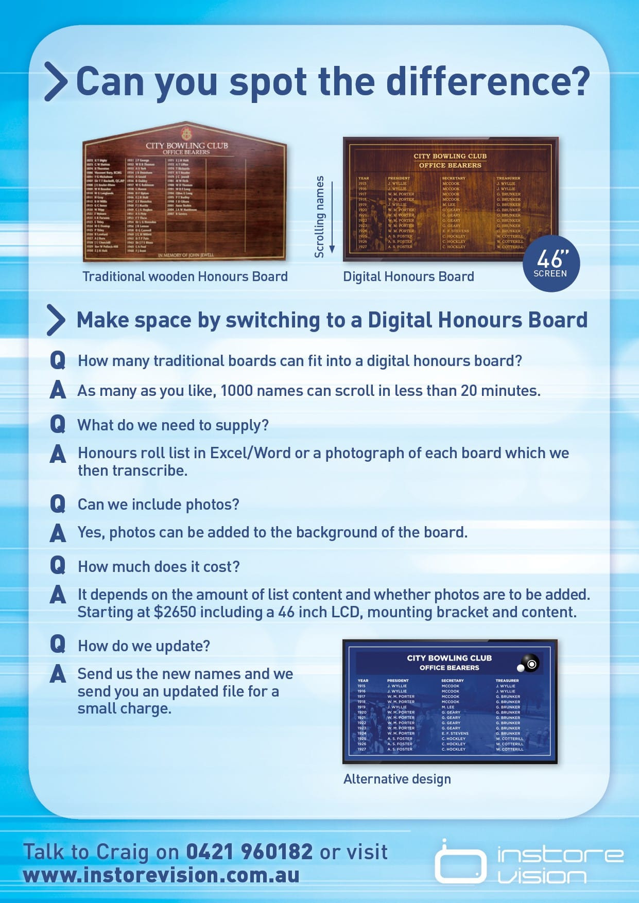 Honours (1) - InstoreVision