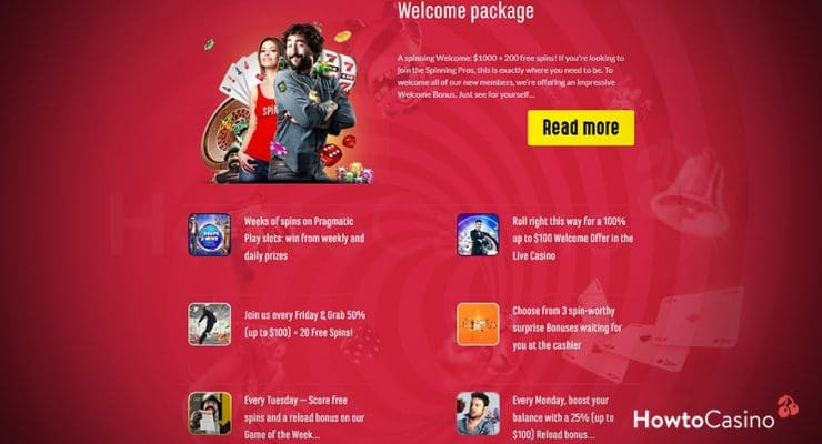 โบนัส Spinit Casino |\ howto | Howtocasino.com