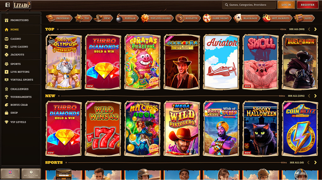 Lizaro Casino - Rise to €3000 with Every First Spin