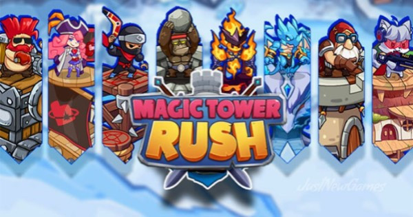 Bảo vệ tòa tháp trong game Magic Tower Rush: Idle defense