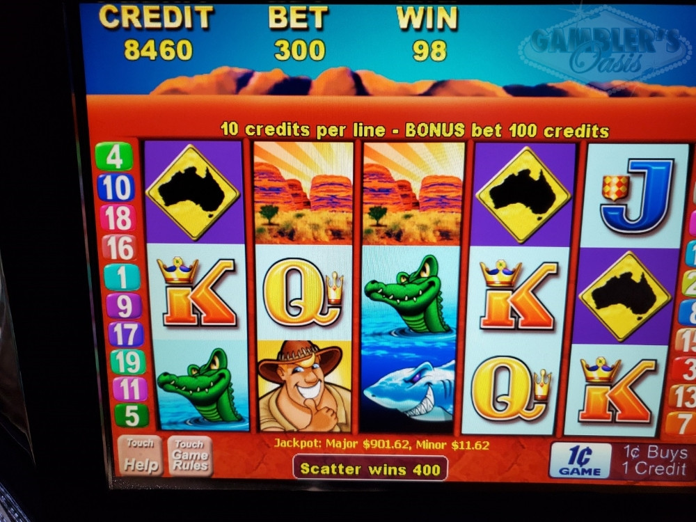 ARISTOCRAT OUTBACK JACK VIDEO SLOT MACHINE For Sale • Gambler's Oasis USA