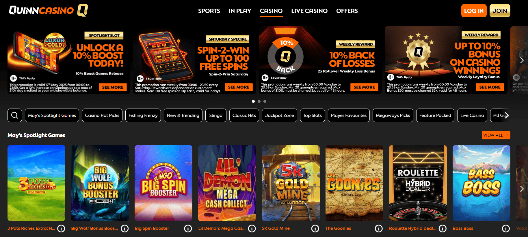 QuinnBet sister sites [May 2025] ️ Similar casinos UK