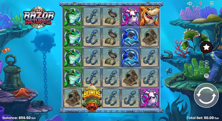 Razor Returns Slot Push Gaming - Fishing Slots