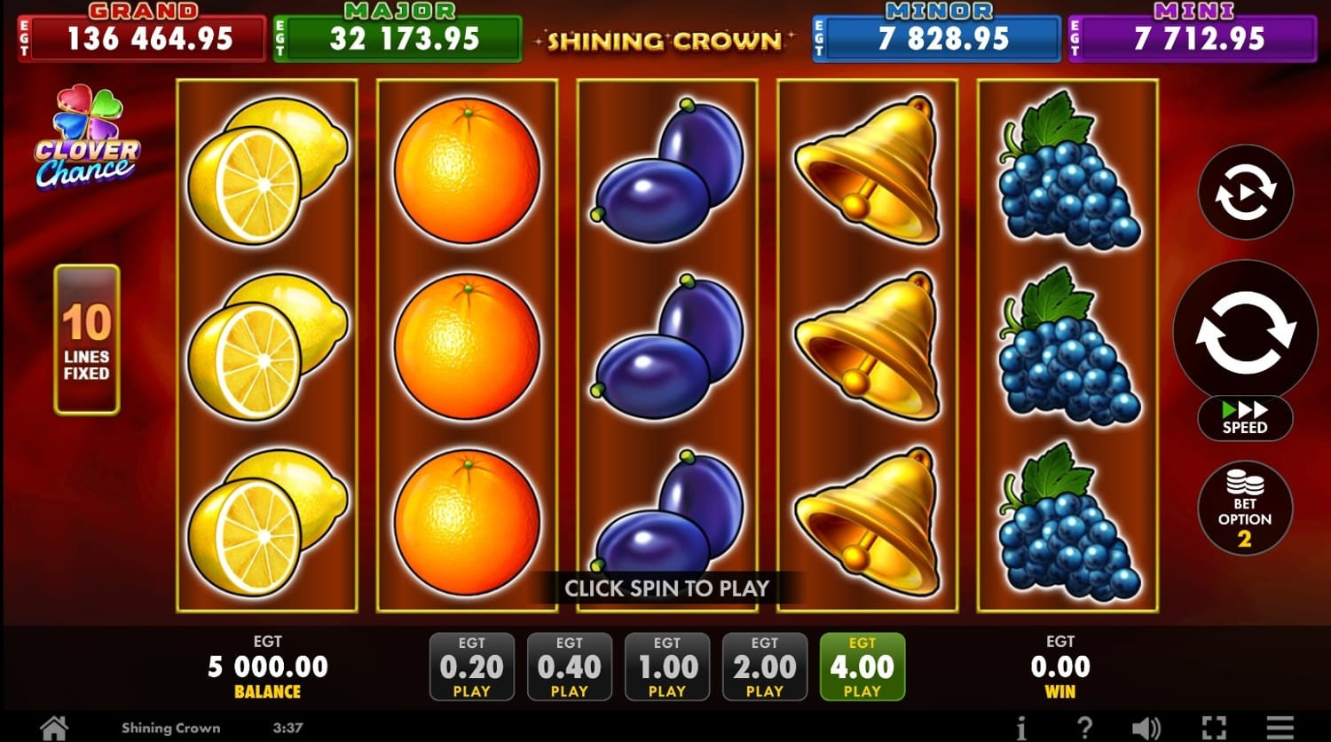 Shining Crown Clover Chance Demo – Play Slot Game [100% Free]