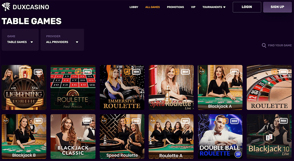 Dux casino review - Hier de welkomstbonus €500 + 150 free spins!