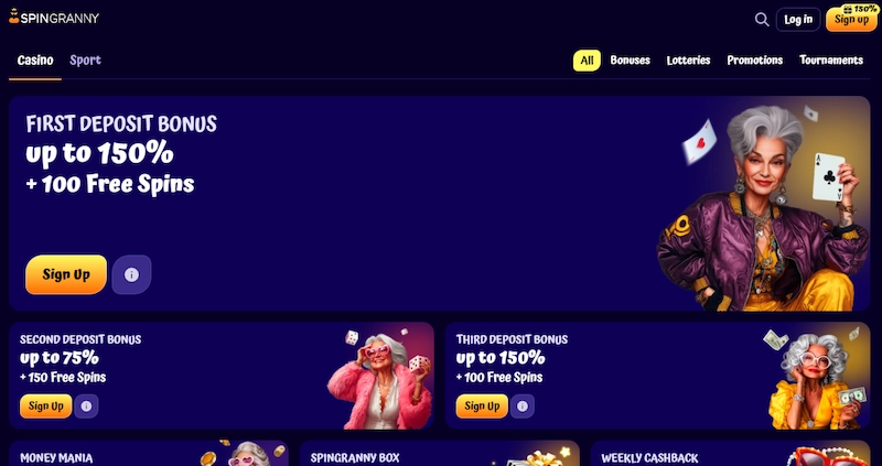 Spingranny Casino Review February 2026 | 2 Hot Welcome Bonuses!