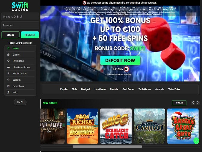 Swift Casino Online Casino Review