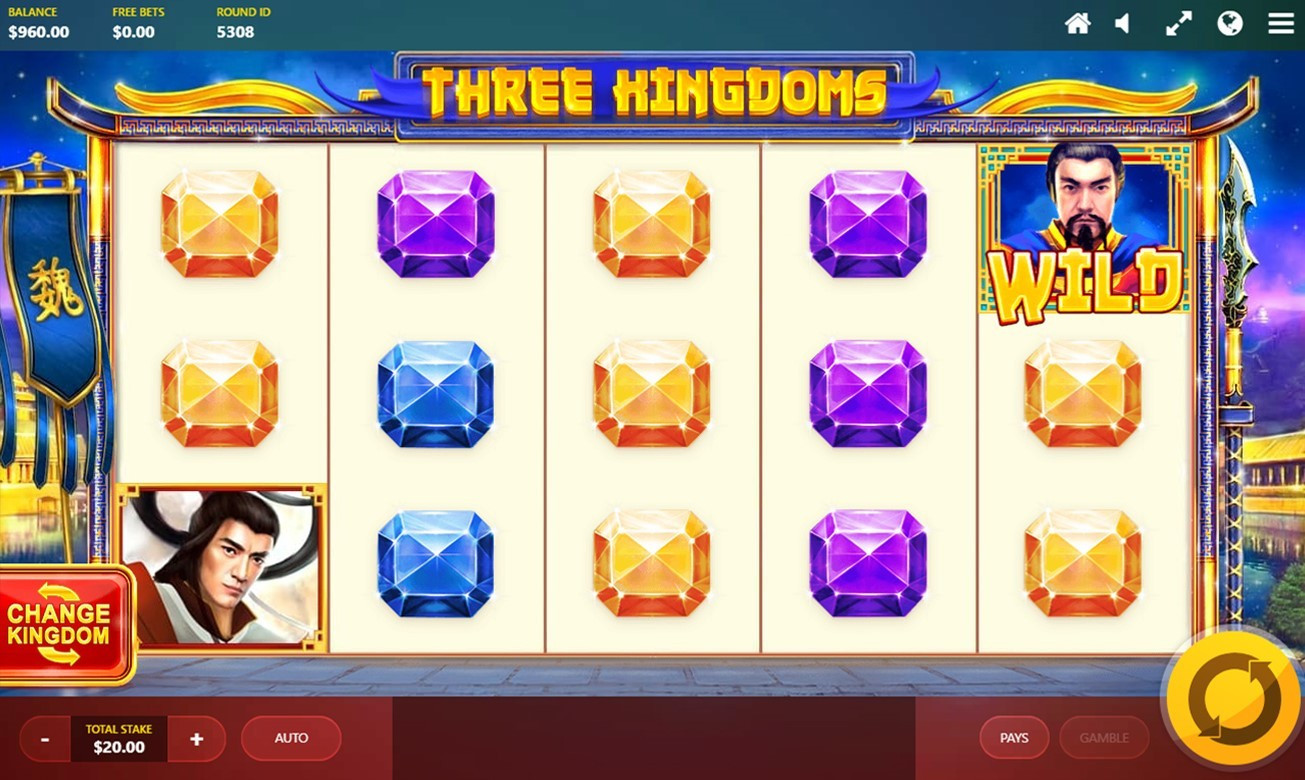 Three Kingdoms by Red Tiger Gaming slot demo Juego tragamonedas gratis