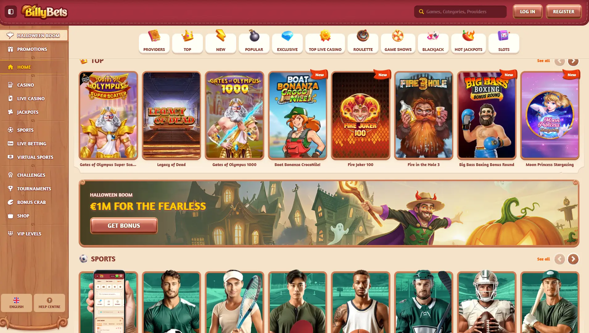 BillyBets | Play Casino Games and Bet on Sports