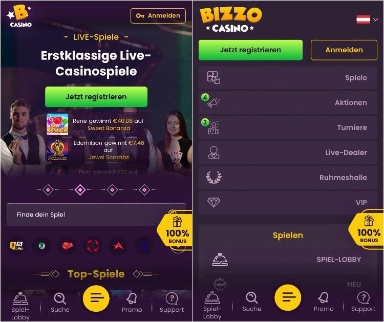 Bizzo Casino Bonus Code 2024 - Bis zu 100€ + 100 FS