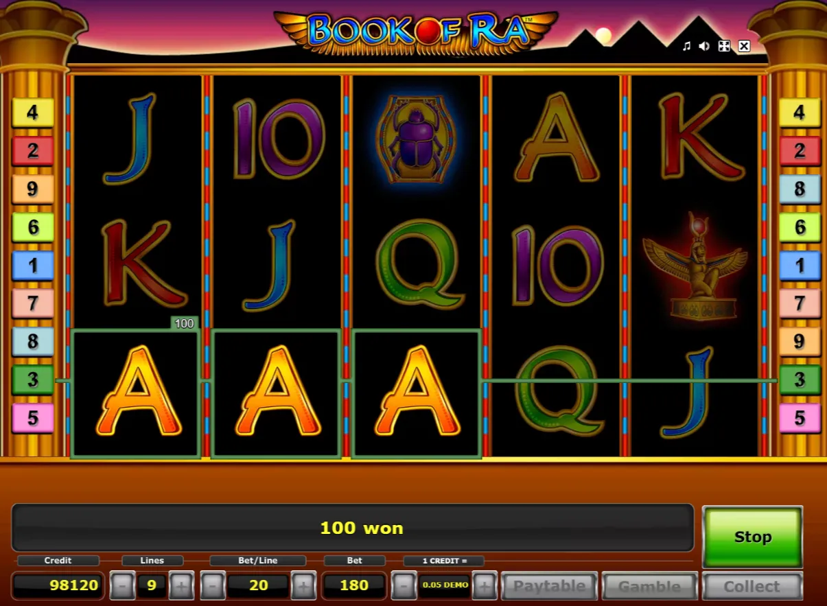 Book Of Ra Slot (Greentube) | Play Free Demo