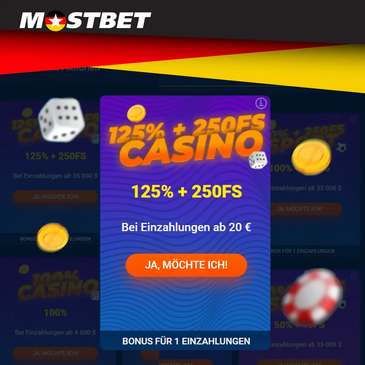 Mostbet - offizielles Online-Casino in Deutschland