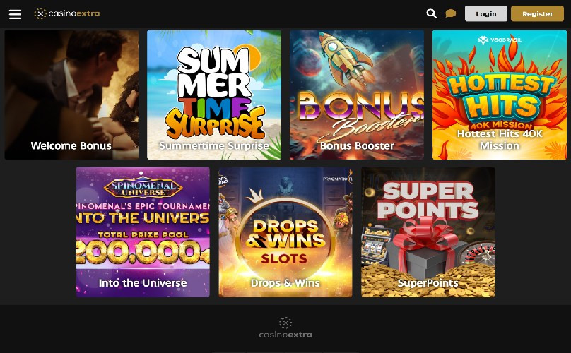 Casino Extra Review - Bonus up to $525 and 100 free spins