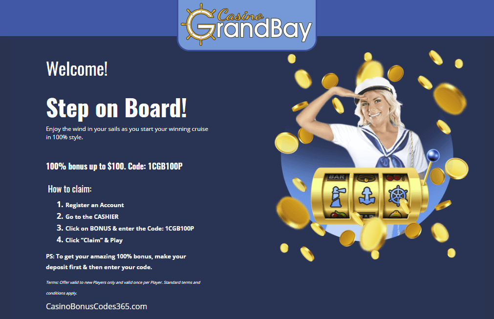 Casino Grand Bay $100 Welcome Bonus | Casino Bonus Codes 365