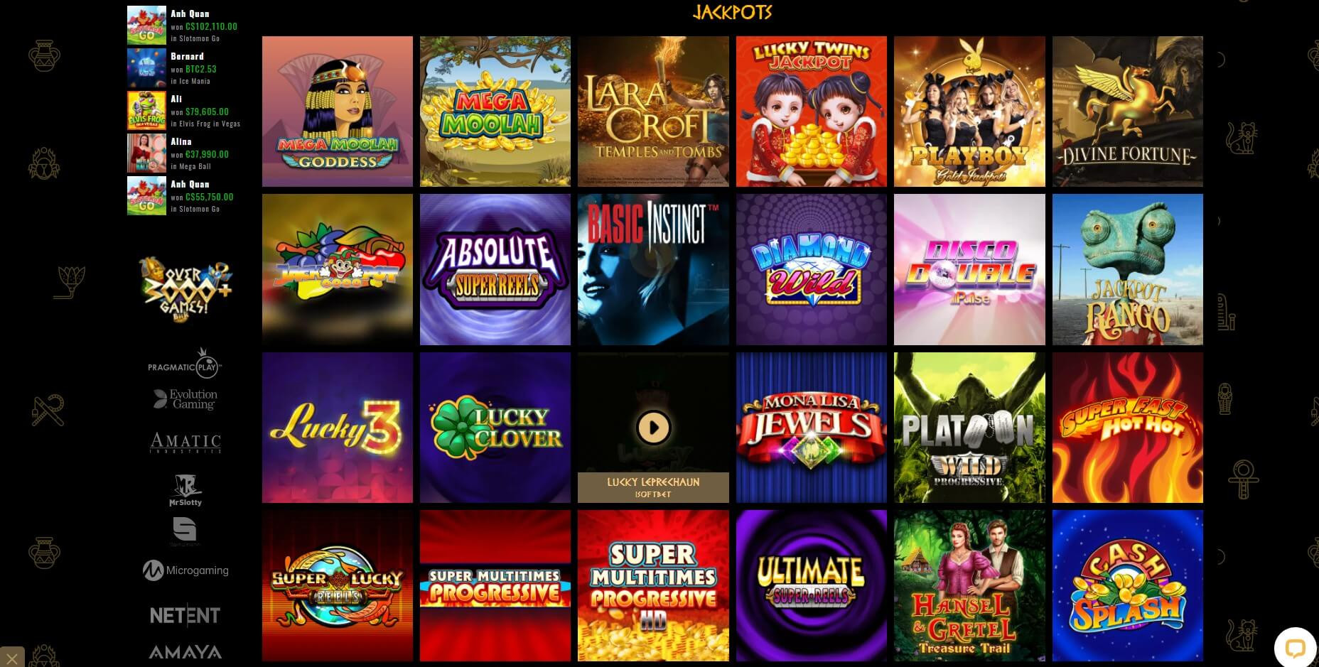 Cleopatra VII. Casino Slot game on Behance