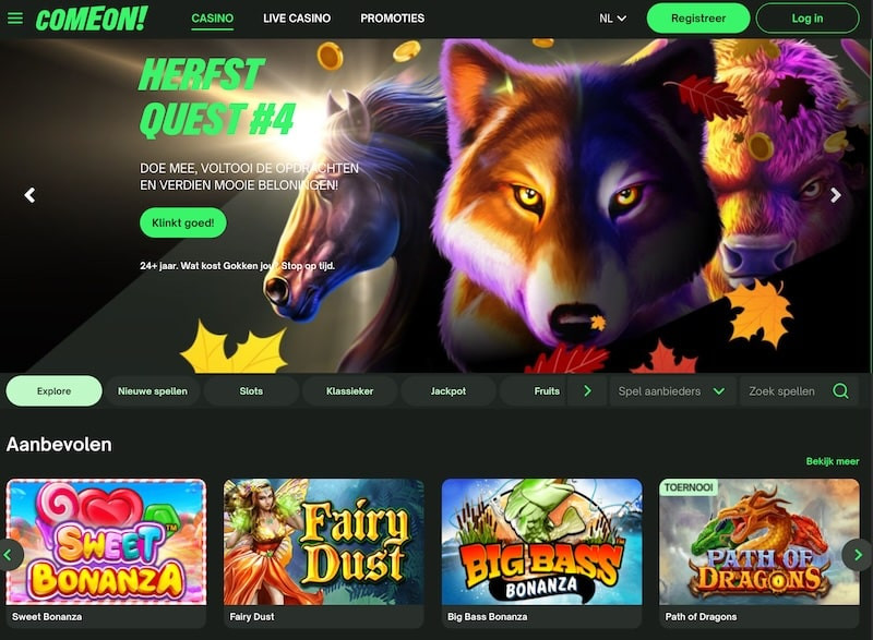 ComeOn! | Nieuw online casino in Nederland met Bingo en Slingo!