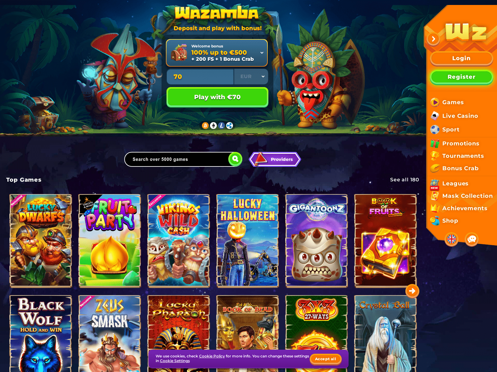 wazamba-casino.com - urlscan.io